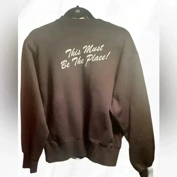 EXYTS x HM black crew neck casual relaxed fit cotton long sleeve sweatshirt S - Picture 3 of 5